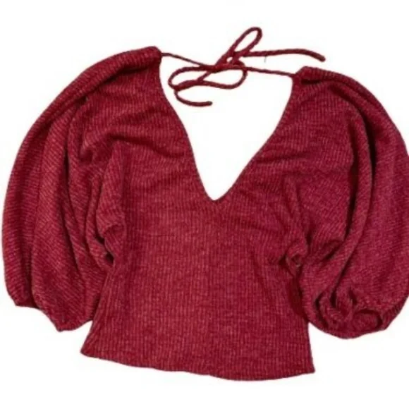 LOT of 3 Peasant-Sleeve Self-Tie Top - M/L - Picture 2 of 6